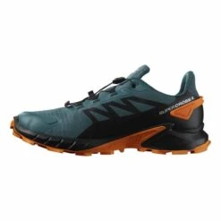 Salomon Supercross 4 GORE-TEX Shoes Dark Green Orange -Nordis Camping Shop slm l47119800 004