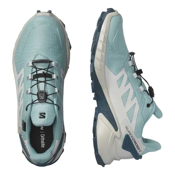 Salomon Supercross 4 GORE-TEX Shoes Sky Blue White Women 6 Salomon Supercross 4 GORE-TEX Shoes Sky Blue White Women - Image 6