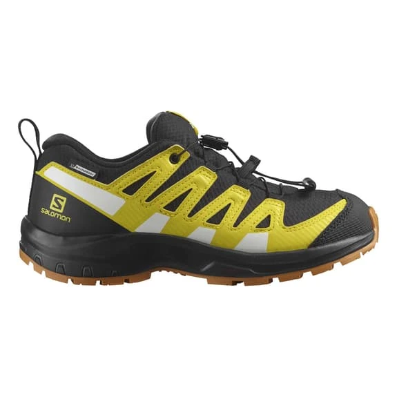 Salomon XA Pro V8 WeatherSalomon Waterproof Shoes Black Yellow White Kids 2 Salomon XA Pro V8 WeatherSalomon Waterproof Shoes Black Yellow White Kids - Image 2