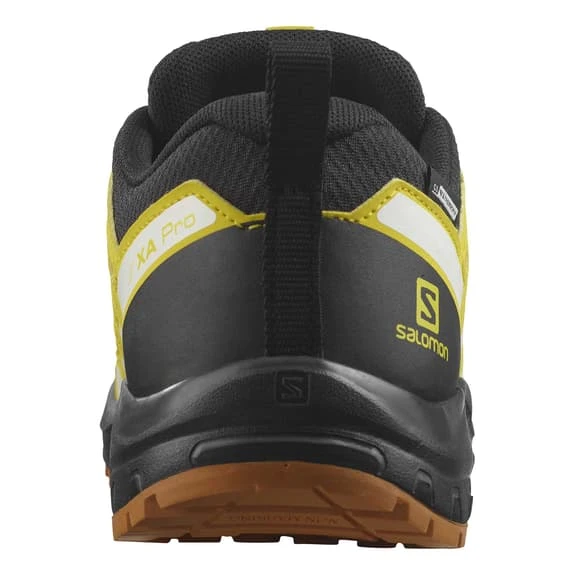 Salomon XA Pro V8 WeatherSalomon Waterproof Shoes Black Yellow White Kids 3 Salomon XA Pro V8 WeatherSalomon Waterproof Shoes Black Yellow White Kids - Image 3