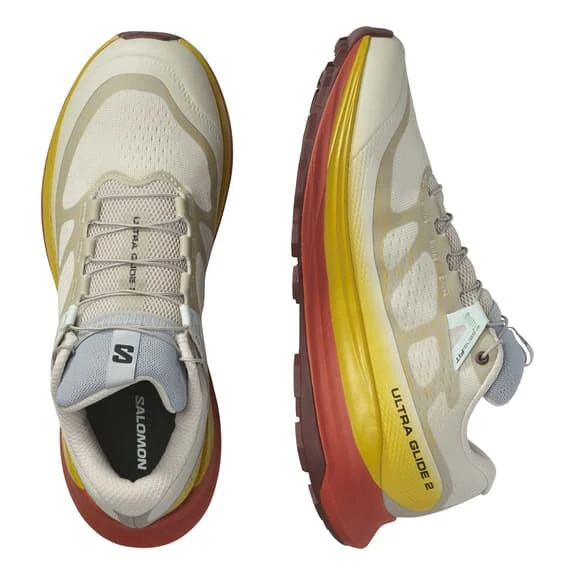 Salomon Ultra Glide 2 Shoes White Yellow Red Women 6 Salomon Ultra Glide 2 Shoes White Yellow Red Women - Image 6