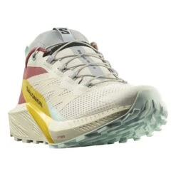 Salomon Sense Ride 5 Shoes White Yellow Red Women