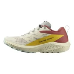 Salomon Sense Ride 5 Shoes White Yellow Red Women -Nordis Camping Shop slm l47212400 004