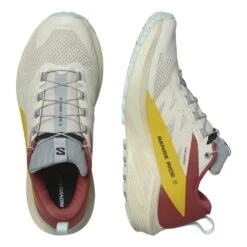 Salomon Sense Ride 5 Shoes White Yellow Red Women -Nordis Camping Shop slm l47212400 006