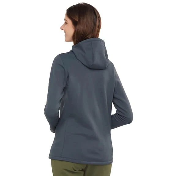 Salomon Sntial Warm Hoodie Navy Blue Women 2 Salomon Sntial Warm Hoodie Navy Blue Women - Image 2