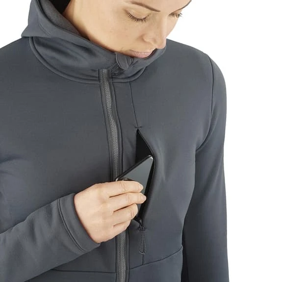 Salomon Sntial Warm Hoodie Navy Blue Women 3 Salomon Sntial Warm Hoodie Navy Blue Women - Image 3
