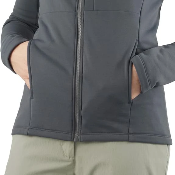 Salomon Sntial Warm Hoodie Navy Blue Women 4 Salomon Sntial Warm Hoodie Navy Blue Women - Image 4