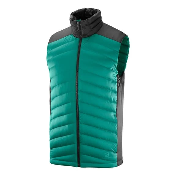 Salomon Sntial Xwarm Down Gilet Green Black 1 Salomon Sntial Xwarm Down Gilet Green Black
