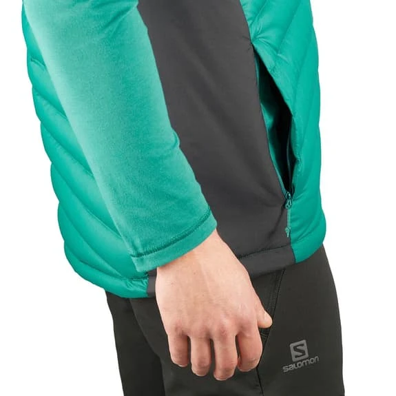 Salomon Sntial Xwarm Down Gilet Green Black 4 Salomon Sntial Xwarm Down Gilet Green Black - Image 4