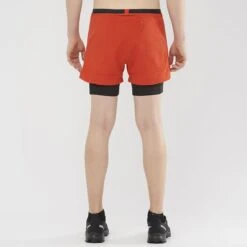 Salomon Cross 2in1 Shorts Orange Black -Nordis Camping Shop slm lc1722400 003