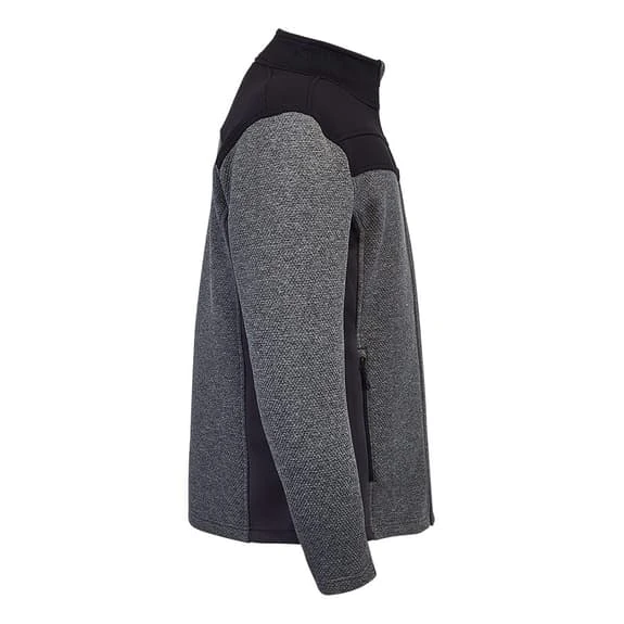 Spyder Encore Full Zip Fleece Black Grey 4 Spyder Encore Full Zip Fleece Black Grey - Image 4