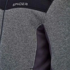 Spyder Encore Full Zip Fleece Black Grey 10 Spyder Encore Full Zip Fleece Black Grey -Nordis Camping Shop spd 191250 014 005