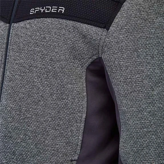Spyder Encore Full Zip Fleece Black Grey 5 Spyder Encore Full Zip Fleece Black Grey - Image 5