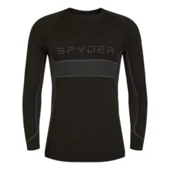Spyder Momentum Long Sleeve Base Layer Top Black