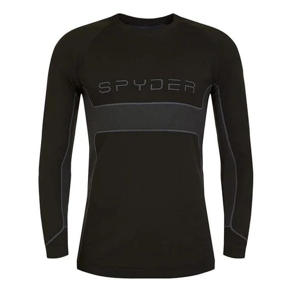 Spyder Momentum Long Sleeve Base Layer Top Black 1 Spyder Momentum Long Sleeve Base Layer Top Black