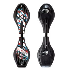 Longboard Street Surfing Wave Original Glitch Black White