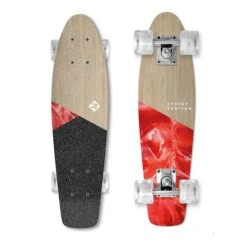 Longboard Street Surfing Wood Beach Board Bloody Mary Light Brown Red -Nordis Camping Shop ssf 05 06 003 6 005
