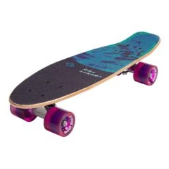 Longboard Street Surfing Wood Beach Board Twenty Two Blue Lilac