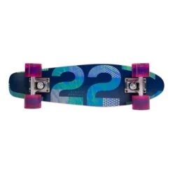 Longboard Street Surfing Wood Beach Board Twenty Two Blue Lilac -Nordis Camping Shop ssf 05 06 005 6 003