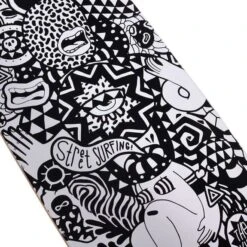 Longboard Street Surfing Cut Kicktail 36' Rumble Jungle White Black -Nordis Camping Shop ssf 06 14 007 2 006