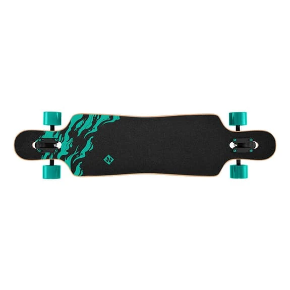 Longboard Street Surfing Freeride 39' Curve Wolf Black Blue Turquoise 4 Longboard Street Surfing Freeride 39' Curve Wolf Black Blue Turquoise - Image 4