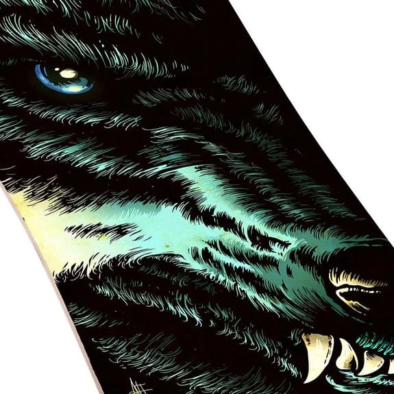 Longboard Street Surfing Freeride 39' Curve Wolf Black Blue Turquoise 6 Longboard Street Surfing Freeride 39' Curve Wolf Black Blue Turquoise - Image 6