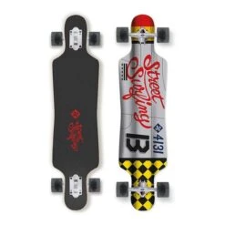 Street Surfing Freeride 39' Curve Higher Faster Longboard Grey