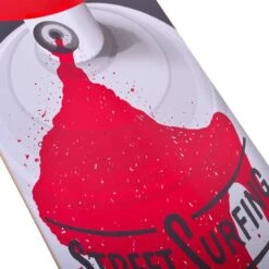 Skateboard Skate Street Surfing 31' Cannons Black Red -Nordis Camping Shop ssf 10 03 007 4 005