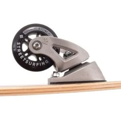 Longboard Street Surfing Shark Attack 36' Koa Black Grey Brown -Nordis Camping Shop ssf 11 02 001 2 004