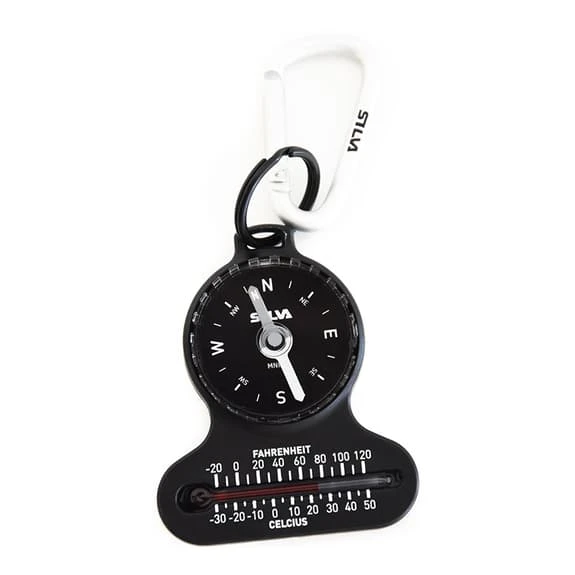 Silva Pocket Compass W/ Thermometer Black 1 Silva Pocket Compass W/ Thermometer Black