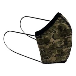 Turbo 50 Ear Grip Reusable Protective Mask Camo Green Kids