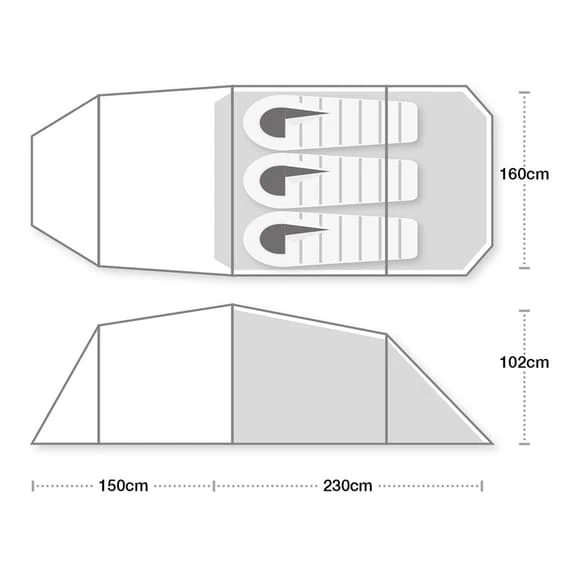 Terra Nova Blizzard 3 Tent Green 3 Terra Nova Blizzard 3 Tent Green - Image 3