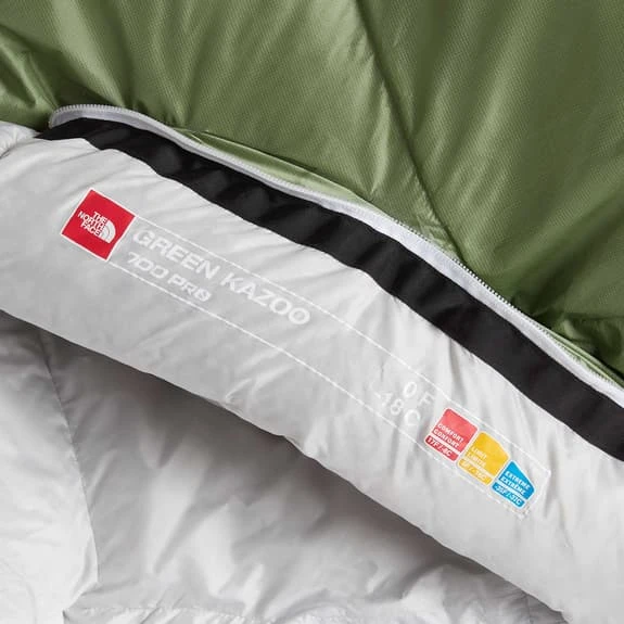 The North Face Green Kazoo Regular Sleeping Bag Green Grey 4 The North Face Green Kazoo Regular Sleeping Bag Green Grey - Image 4
