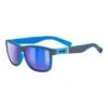 Uvex LGL 39 Glasses Grey Matte Blue With Blue Mirrored Lenses