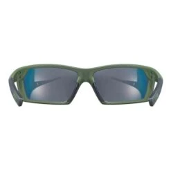Uvex Sportstyle 225 Glasses Matte Olive Green With Red Mirrored Lenses -Nordis Camping Shop uv s5320257716 003
