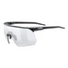 Uvex Pace One Variomatic Glasses Black With Silver Mirrored Photochromic Lens